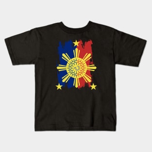 Philippine Flag / 3 Stars & Sun / Baybayin - WA Kids T-Shirt